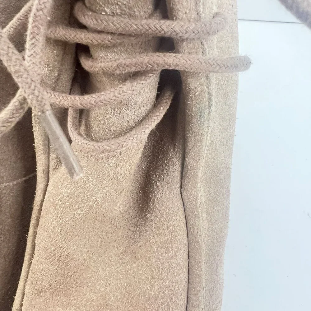 Michael Kors Rory Suede Ankle Boots Bootie‎ Wedge Dune Size 10